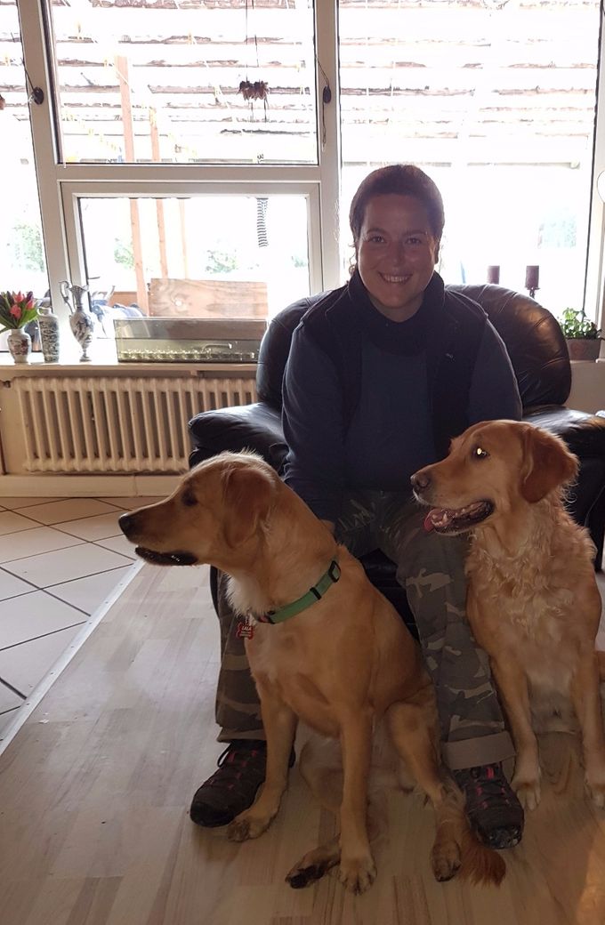 Ilaria and Lala together with Mother Katja from their visit in September 2017